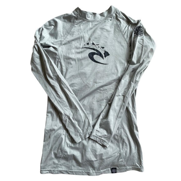 Rip Curl Other - Rip Curl Grey Mens Long-sleeve Rashguard